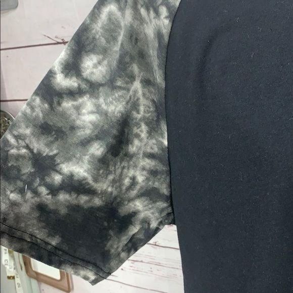 OT Revolution Men's Short Sleeve Black & Tie Dye Camo Hooded T Shirt Size‎ Large - Picture 4 of 8